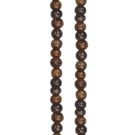 Brown Bone Round Beads by Bead Landing&#xAE;